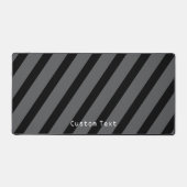 Striped with Computer Text Gray and Black Bureaumat (Voorkant)