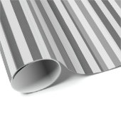 Striped Wrapping Paper:Zilvergrijze strips Cadeaupapier (Rol Hoek)