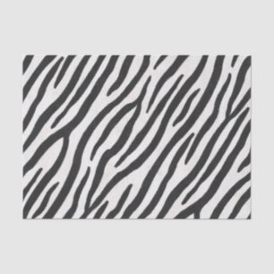 Striped Zebra fur Realistic Animal Print Tissuepapier