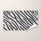 Striped Zebra fur Realistic Exotic Animal Print Bad Handdoek (Handdoek)
