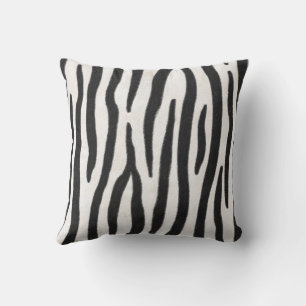 Striped.Zebra Fur Realistic Exotic Animal Print Kussen