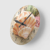 Striped Zee Shell Lightning Welk Ronde Klok (Hoek)