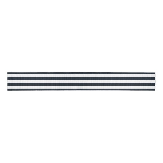 Striped (zwart-wit)  grosgrain lint (Voorkant)
