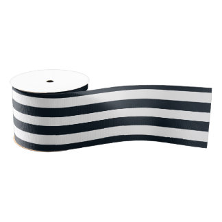 Striped (zwart-wit)  grosgrain lint