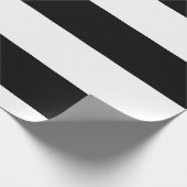 Striped (zwart-wit) | Horizontaal)  Cadeaupapier (Hoek)