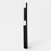 Striped (zwart-wit) | Horizontaal)  Case-Mate iPhone Case (Achterkant/links)