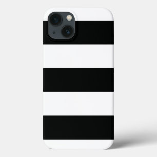 Striped (zwart-wit)   Horizontaal)  Case-Mate iPhone Case
