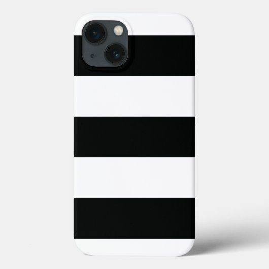 Striped (zwart-wit) | Horizontaal)  Case-Mate iPhone Case (Achterkant)