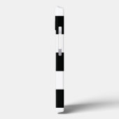 Striped (zwart-wit) | Horizontaal)  Case-Mate iPhone Case (Achterkant / Links)