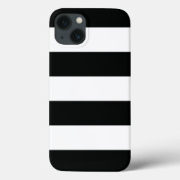 Striped (zwart-wit) | Horizontaal)  Case-Mate iPhone Case