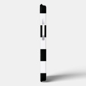 Striped (zwart-wit) | Horizontaal) Case-Mate iPhone Case (Achterkant / Links)