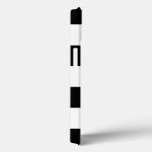 Striped (zwart-wit) | Horizontaal) Case-Mate iPhone Case (Achterkant / Rechts)