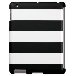 Striped (zwart-wit) | Horizontaal) Case-Mate iPhone Case