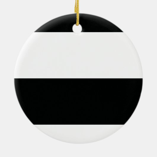 Striped (zwart-wit) | Horizontaal)  Keramisch Ornament (Achterkant)