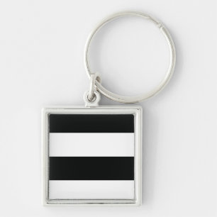Striped (zwart-wit)   Horizontaal)  Sleutelhanger