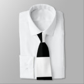 Striped (zwart-wit) | Horizontaal) Stropdas (Gebonden)