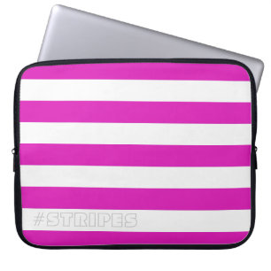 STRIPEN Roze op om het even welke Kleur Laptop Sleeve