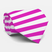 STRIPEN, verstelbaar strak roze Stropdas (Opgerold)