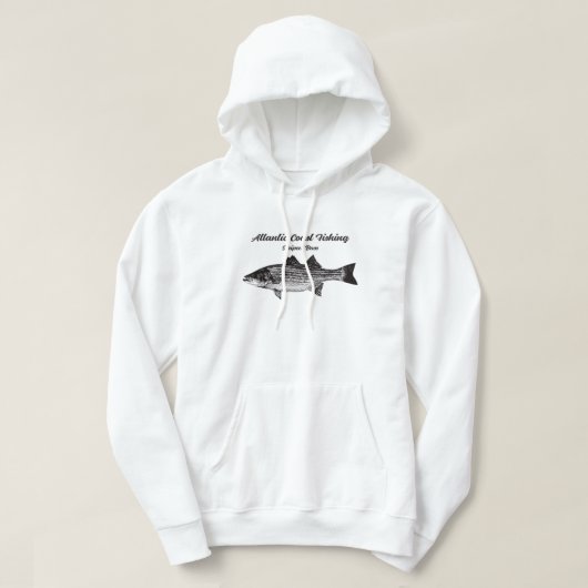 Striper Fish Fisherman Hoodie (Design voorkant)