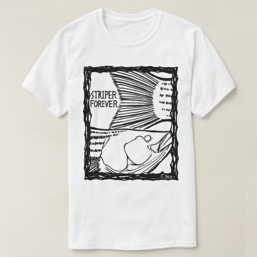 STRIPER FOREVER! mono(Fish Forever series 011) T-shirt (Design voorkant)