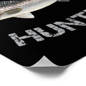 Striper Jager Gestreepte B Striper Vis Shirt Poster (Hoek)