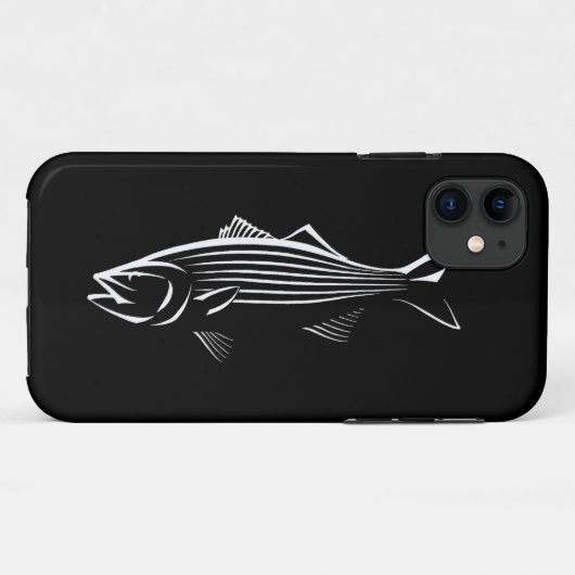 Striper - Striped Bass - iPhone Case (Achterkant (horizontaal))