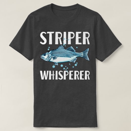 Striper Whisperer Fisherman Fisher Lover T-shirt (Design voorkant)