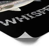 Striper Whisperer Gestreepte B Striper Vis Shirt Poster (Hoek)
