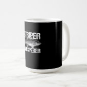 Striper Whisperer Vist Lover Gift Koffiemok (Voorkant rechts)