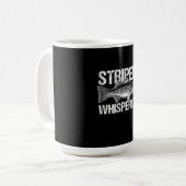 Striper Whisperer Vist Lover Gift Koffiemok (Voorkant links)