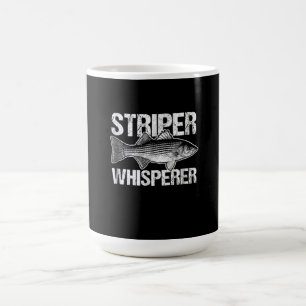 Striper Whisperer Vist Lover Gift Koffiemok