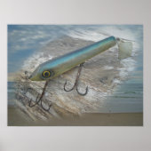 Striper Xpert Surf Slapper Antiek Vist Lure de Poster (Voorkant)
