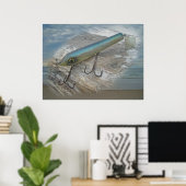 Striper Xpert Surf Slapper Antiek Vist Lure de Poster (Thuiskantoor)