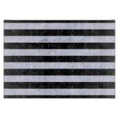 STRIPES2 ZWARTE MARBLE & WITTE MARBLE SNIJPLANK (Voorkant)