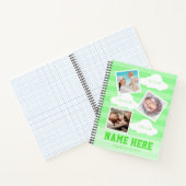 Stripes 1e verjaardag Baby Milestone Guest Book Notitieboek (Binnen)