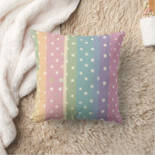 Stripes and Polka dots in Pastel shades Kussen (Deken)