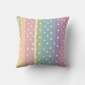 Stripes and Polka dots in Pastel shades Kussen (Achterkant)