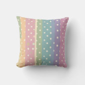 Stripes and Polka dots in Pastel shades Kussen (Voorkant)