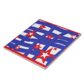 Stripes and Stars on a  Tegeltje (Zijkant)