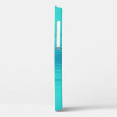 Stripes - Aqua Turquoise Cyan Blue Case-Mate iPhone Case (Achterkant / Links)