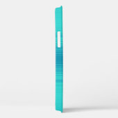 Stripes - Aqua Turquoise Cyan Blue Case-Mate iPhone Case (Achterkant / Rechts)