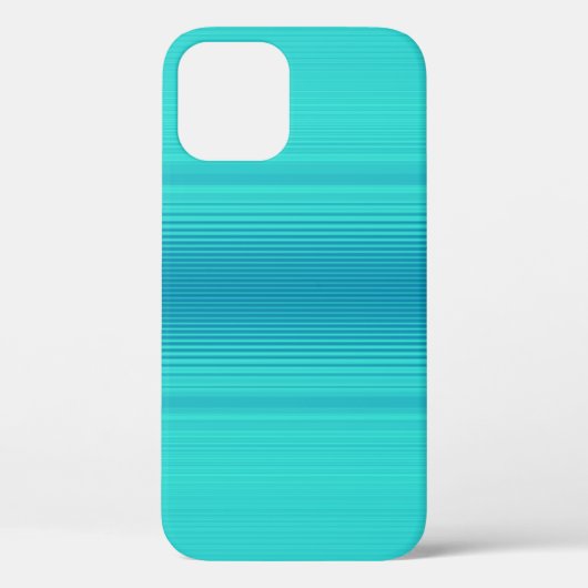 Stripes - Aqua Turquoise Cyan Blue Case-Mate iPhone Case (Achterkant)