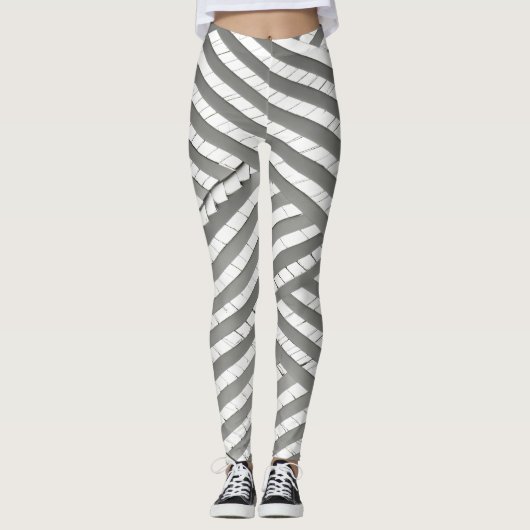 "Stripes, Architecture, and Modern Leggings" Leggings (Voorkant)