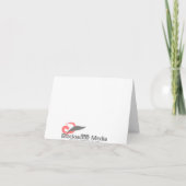 Stripes Baby shower Bedankt Notecard (CA) (Achterkant)