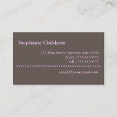  Stripes Babyzittend Visitekaartje (Achterkant)