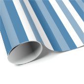Stripes Background Blue en White Cadeaupapier (Rol Hoek)