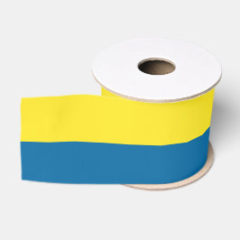 Stripes | Blauw en geel | Grosgrain Lint