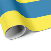 Stripes | Blauw & Geel |  Cadeaupapier (Rol Hoek)