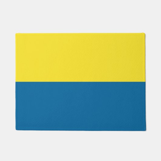 Stripes | Blauw & Geel | Deurmat (Voorkant)
