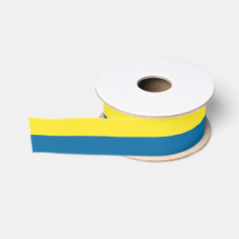 Stripes | Blauw & Geel | Grosgrain Lint